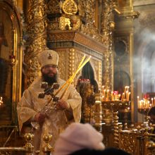 В праздник Крещения Господня архиепископ Егорьевский Матфей совершил Литургию в Кафедральном Богоявленском Соборе в Елохове