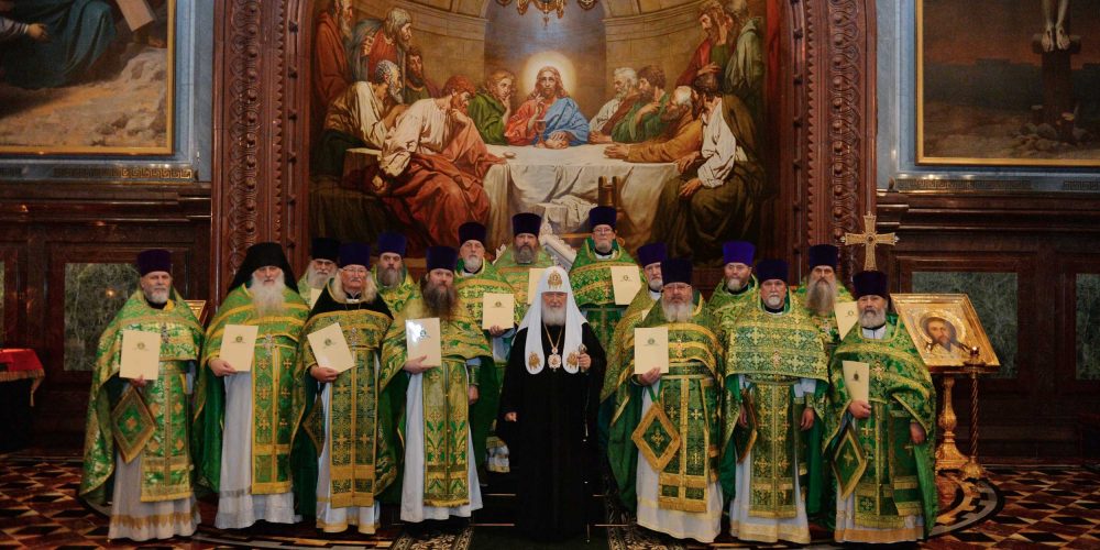 Клирики викариатства, удостоенные  богослужебно-иерархических наград к празднику СВЯТОЙ ПАСХИ