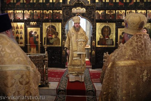 Божественная литургия в храме святых мучеников Адриана и Наталии в Бабушкине