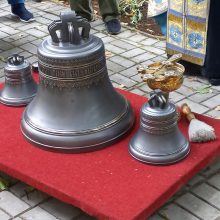 Три новых колокола дополнили звоницу храма Владимирской иконы Божией Матери в Виноградове