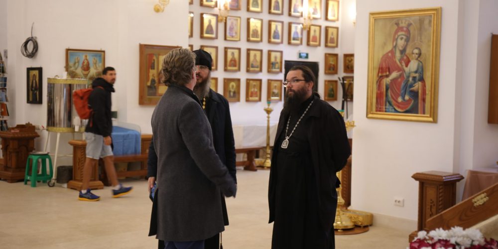 Архиепископ Егорьевский Матфей провел выездное совещание на территории храма Живоначальной Троицы при бывшем приюте Бахрушиных