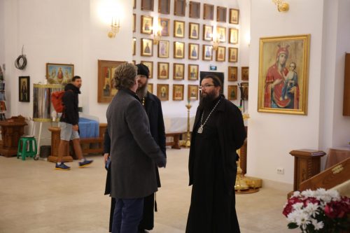 Архиепископ Егорьевский Матфей провел выездное совещание на территории храма Живоначальной Троицы при бывшем приюте Бахрушиных