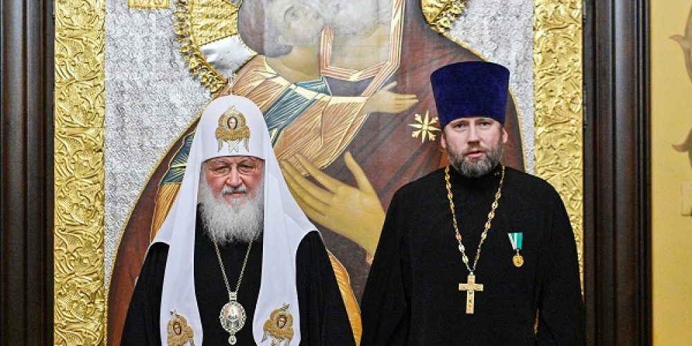 Священник Феодор Сидоров награждён медалью «Патриаршая благодарность»