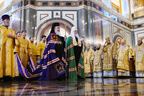 Управляющий Северо-Восточным викариатством принял участие в торжествах по случаю юбилея монашеского пострига Святейшего Патриарха Кирилла