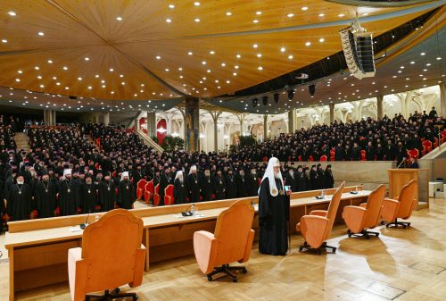 Архиепископ Матфей принял участие в епархиальном собрании города Москвы