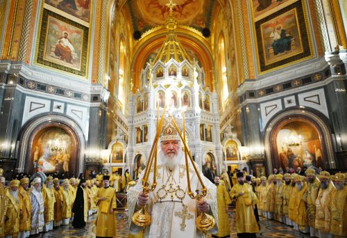 Архиепископ Матфей сослужил Святейшему Патриарху Кириллу в день открытия XXVIII Международных Рождественских чтений