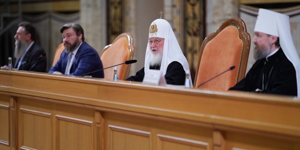 Под председательством Святейшего Патриарха Кирилла состоялся внеочередной соборный съезд Всемирного русского народного собора