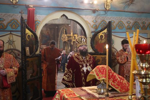 Архиерейское Богослужение в храме святых мучеников Адриана и Наталии в Бабушкине