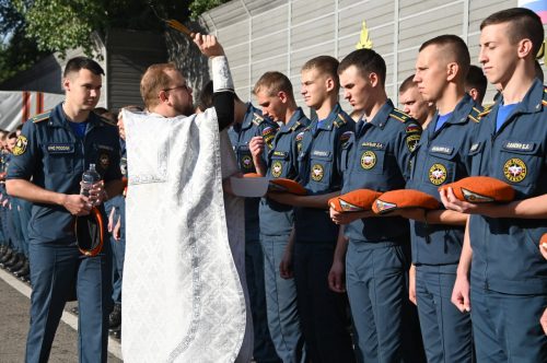 Молебен об учащихся в стенах Академии ГПС МЧС России