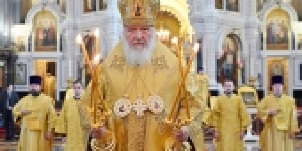 В день памяти святителя Филарета Московского Святейший Патриарх Кирилл совершил Литургию в Храме Христа Спасителя