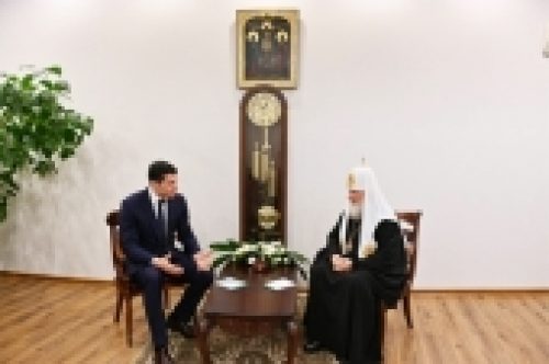 Святейший Патриарх Кирилл встретился с губернатором Калининградской области А.А. Алихановым