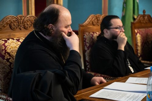 Архиепископ Егорьевский Матфей принял участие в заседании Епархиального совета города Москвы