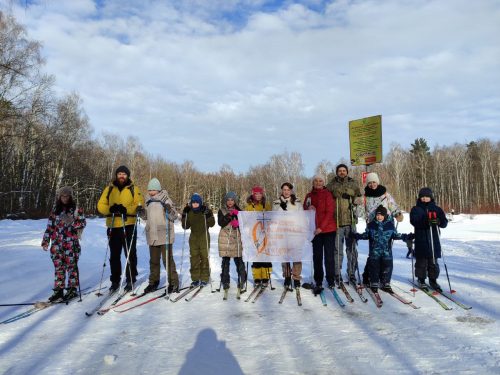 Учащиеся воскресной школы при храме святой равноапостольной княгини Ольги в Останкино сходили в лыжный поход