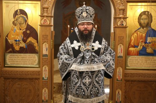 В среду первой седмицы Великого поста архиепископ Егорьевский Матфей совершил Литургию Преждеосвященных Даров