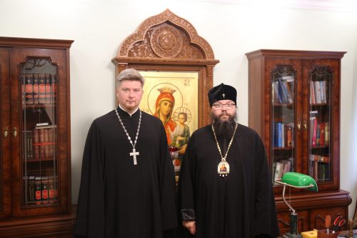 Архиепископ Егорьевский Матфей встретился с Председателем молодежного отдела Московской епархии