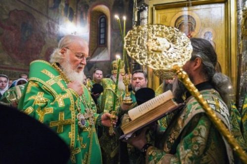 В день памяти преподобного Сергия Радонежского архиепископ Егорьевский Матфей сослужил Предстоятелю Русской Церкви в Успенском соборе Троице-Сергиевой лавры