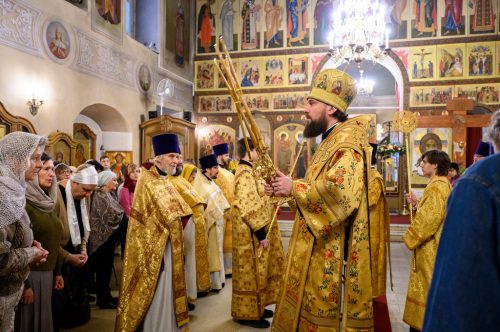 Митрополит Арсений совершил Божественную литургию в храме святых бессребренников Космы и Дамиана в Шубине