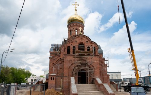 Объезд строящихся храмов прошел в Северо-Восточном округе