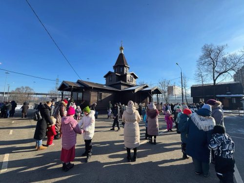 Масленичные гуляния при храме иконы Божией Матери «Отрада и Утешение» в Ярославском