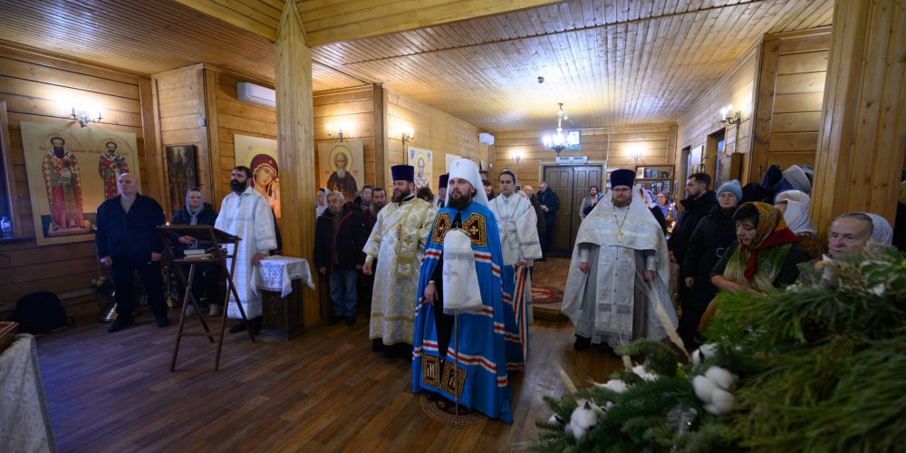 В день памяти святителя Василия Великого митрополит Арсений совершил Божественную Литургию в храме святой блаженной Ксении Петербургской на Березовой аллее