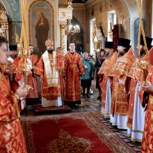 Митрополит Арсений совершил Божественную Литургию в храме Иконы Божией Матери «Нечаянная Радость» в Марьиной Роще