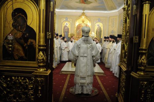 В храме Воздвижения Креста Господня в Алтуфьеве состоялась соборная Литургия духовенства Северо-Восточного викариатства