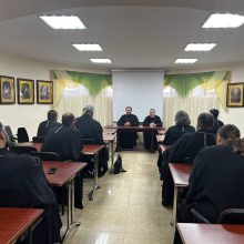 Настоятель храма Торжества Православия в Алтуфьево протоиерей Сергий Кляев провел семинар по больничному и госпитальному служению для священнослужителей Донецкой епархии