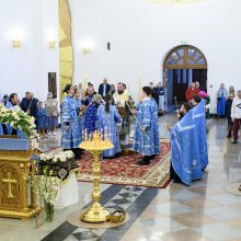 В канун престольного праздника митрополит Арсений возглавил всенощное бдение в храме Успения Пресвятой Богородицы в Останкино