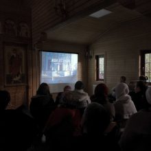 На приходе храма Казанской иконы Божией Матери в Лосиноостровской состоялся совместный просмотр фильма «Лёша из лавры»