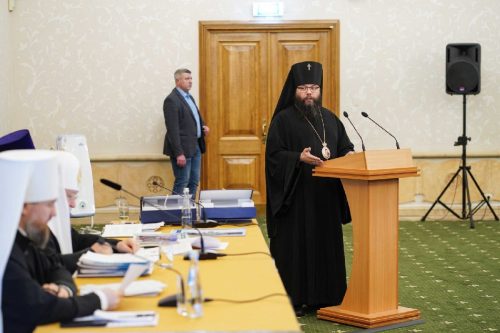 Архиепископ Егорьевский Матфей принял участие в расширенном заседании Епархиального совета г. Москвы