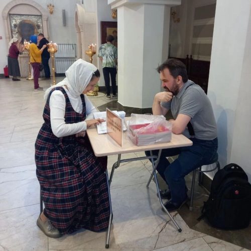 Пасхальная миссионерская акция в храме Казанской иконы Божией Матери в Лосиноостровской