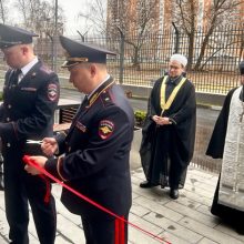 Клирик храма Живоначальной Троицы при бывшем приюте Бахрушиных принял участие в торжественном открытии нового здания ОМВД России по району Северный