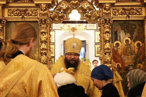 В годовщину архиерейской хиротонии архиепископ Егорьевский Матфей совершил Божественную Литургию в храме Живоначальной Троицы в усадьбе Свиблово