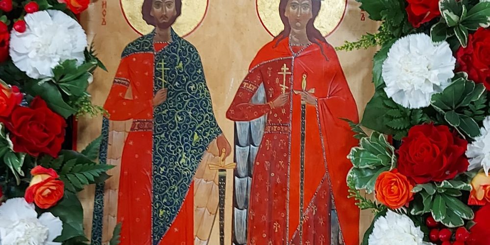 Архиепископ Егорьевский Матфей совершил Божественную литургию в храме святых благоверных князей Бориса и Глеба в Зюзине