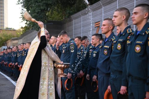 Молебен перед началом учебного года в Академии ГПС МЧС России