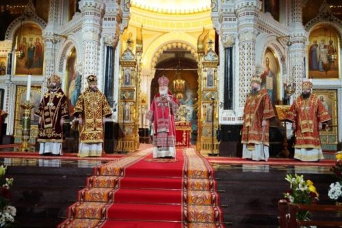 В праздник Светлого Христова Воскресения управляющий Северо-Восточным и Юго-Восточным викариатствами сослужил Святейшему Патриарху Московскому и всея Руси Кириллу