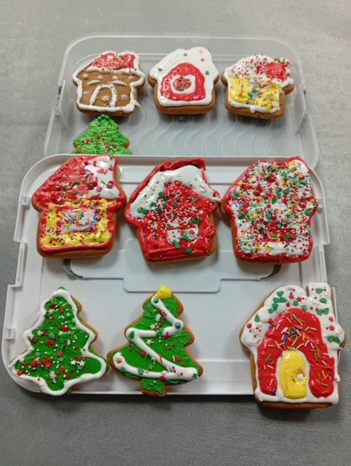 Для воспитанников воскресной школы храма святого благоверного князя Димитрия Донского в Раеве был организован мастер-класс по росписи рождественских пряников