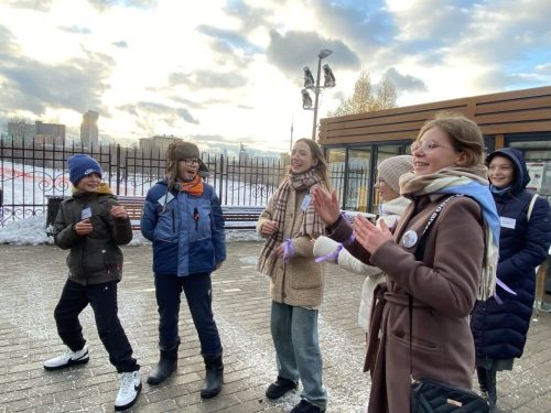 Воспитанники воскресной школы храма святого благоверного князя Александра Невского в Лианозове приняли участие в подростковом слете