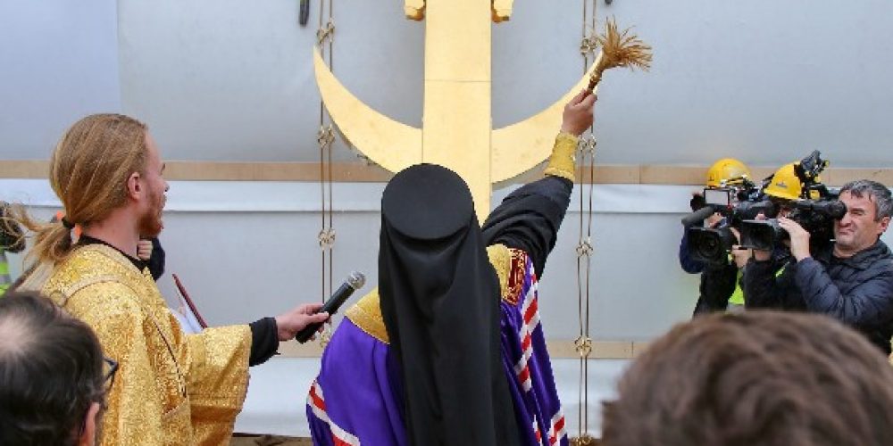 Состоялась торжественная закладка камня Духовно-просветительского центра и освящение крестов храма Успения Пресвятой Богородицы в Останкино