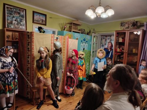 Пасхальный праздник в воскресной школе храма Владимирской иконы Божией Матери в Виноградове