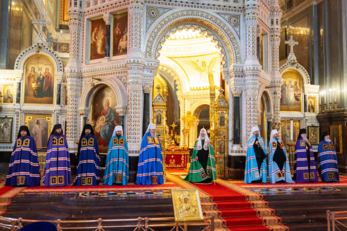 В Неделю 4-ю по Пасхе митрополит Арсений сослужил Предстоятелю Русской Церкви за Литургией в Храме Христа Спасителя