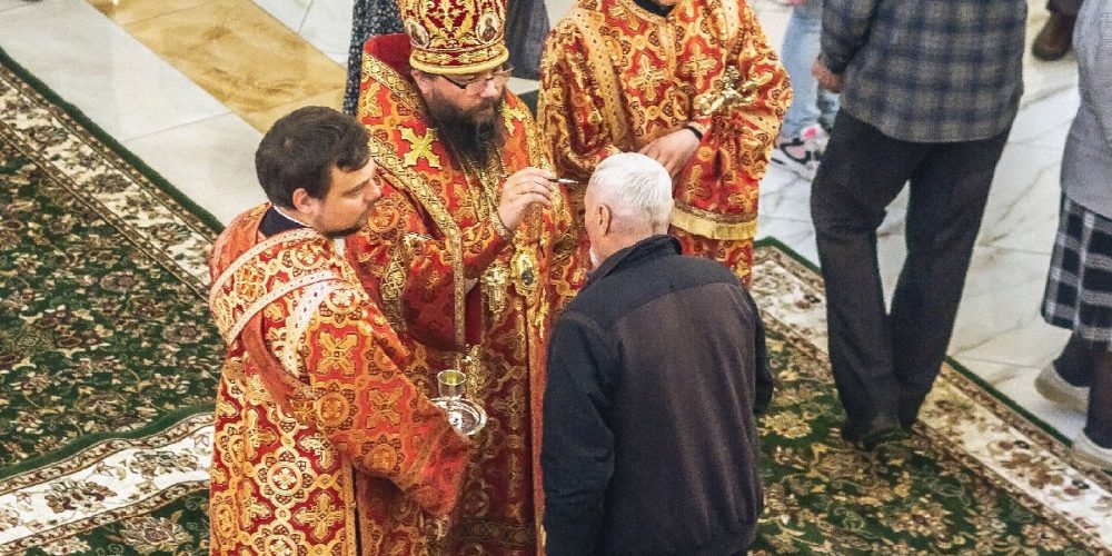 Архиерейское богослужение в храме святых равноапостольных Мефодия и Кирилла в Ростокино