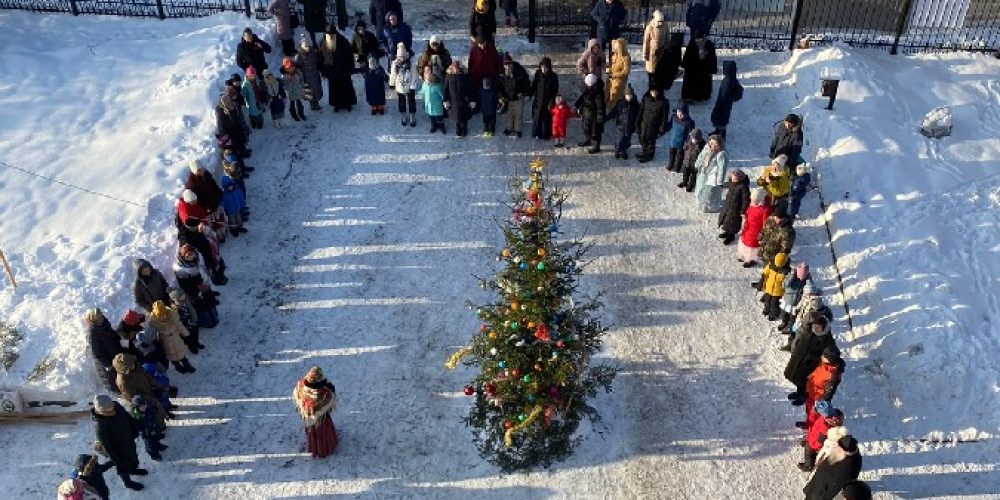 Торжества по случаю Рождества Христова в храме Успения Божией Матери в Архангельском-Тюрикове