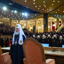 Митрополит Арсений принял участие в Епархиальном собрании города Москвы под председательством Святейшего Патриарха Кирилла