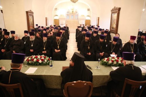 Состоялись пастырская конференция Северо-Восточного и Юго-Восточного викариатств г. Москвы и собрание духовенства Северо-Восточного викариатства