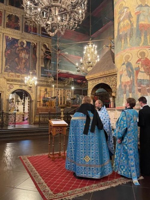 Молебен для преподавателей и студентов Института Славянской Культуры