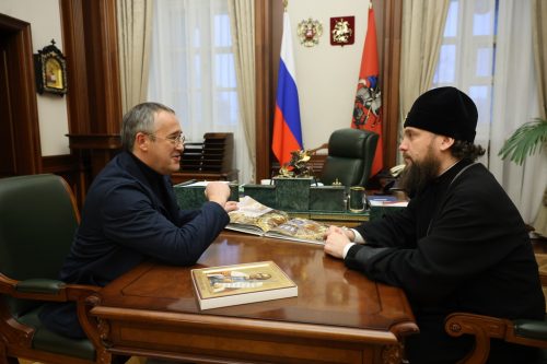 Состоялась встреча митрополита Арсения с председателем Московской городской думы Алексеем Шапошниковым