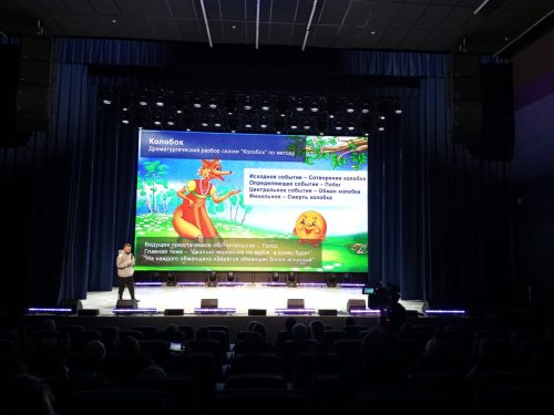 Учащиеся киномастерской при храме иконы Божией Матери «Неопалимая Купина» в Отрадном посетили образовательное мероприятие «Как написать свой первый сценарий. Применение метода Станиславского и Товстоногова в современном кино и ТВ»