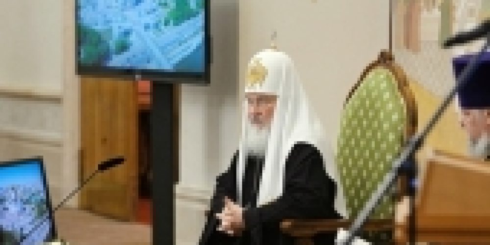 Выступление Святейшего Патриарха Кирилла на встрече с молодыми реставраторами и волонтерами, восстанавливающими храмы