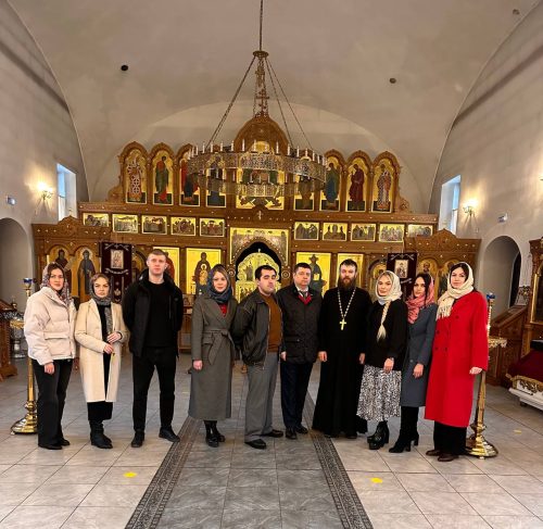 Храм Святой Равноапостольной княгини Ольги в Останкино посетили члены Молодежного совета ГМУ ФССП России
